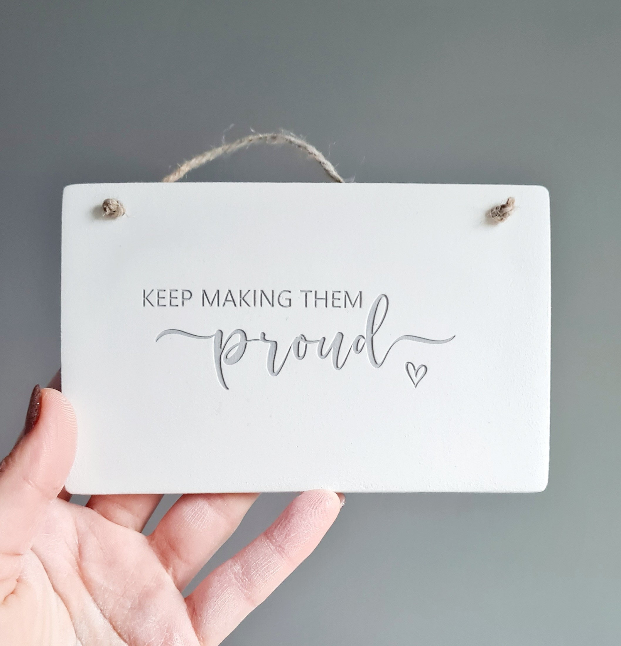 Keep making him / her proud bereavement keepsake