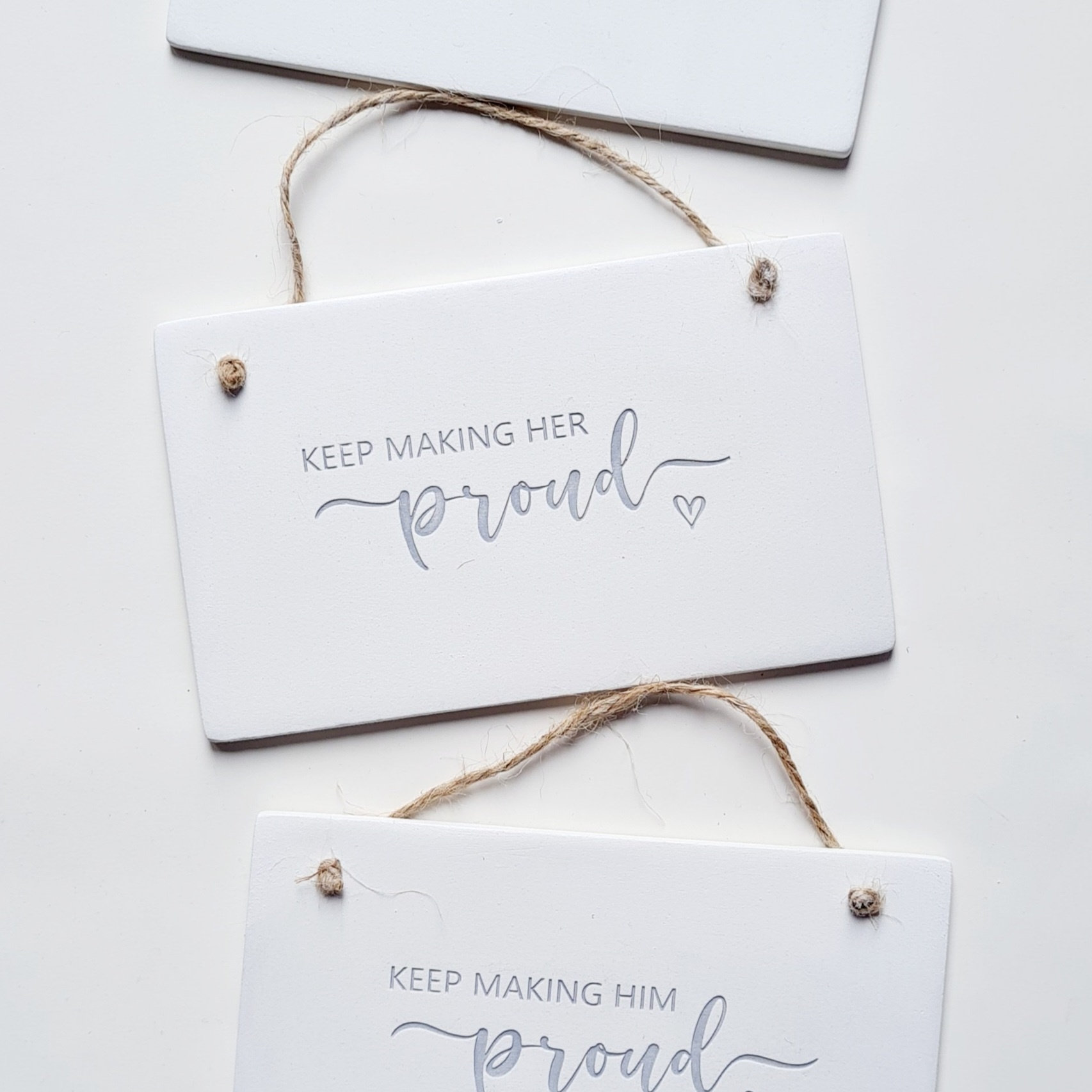 Keep making him / her proud bereavement keepsake
