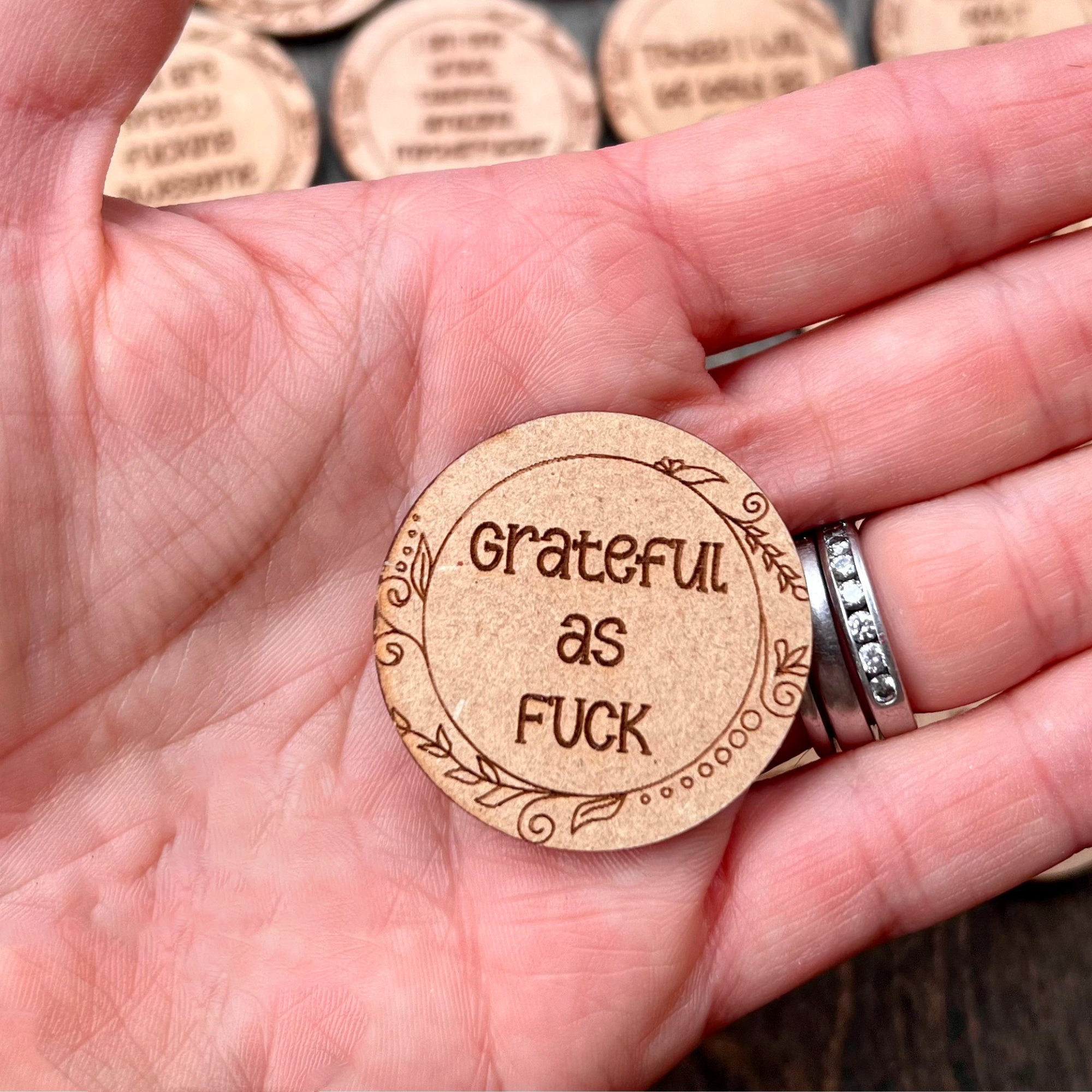 Funny Sweary Affirmation Token Set