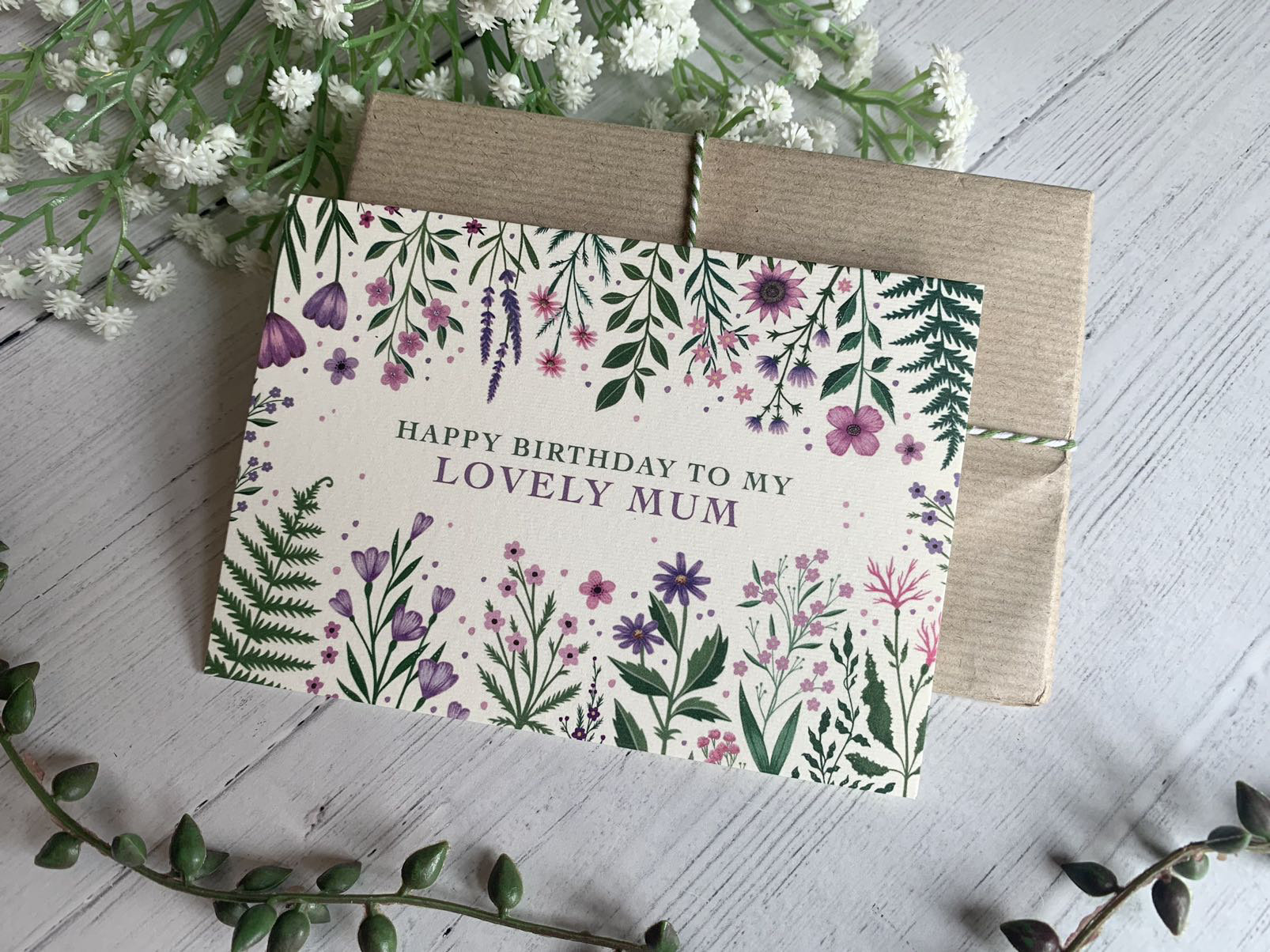 🌷Exquisite Floral Mother's Day Card 👩‍🦱