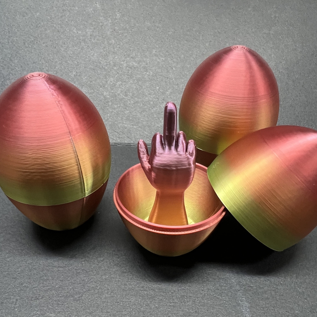 🥚3D-PRINTED Easter Eggs-surprise middle finger