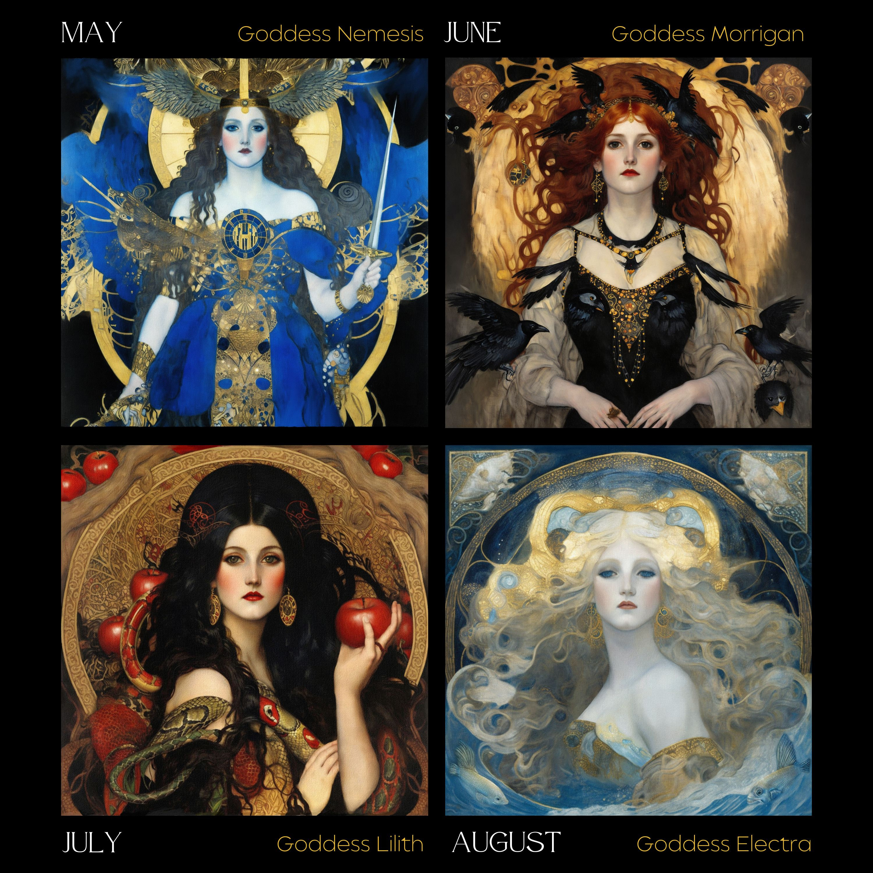 Dark Goddess 2024 Calendar
