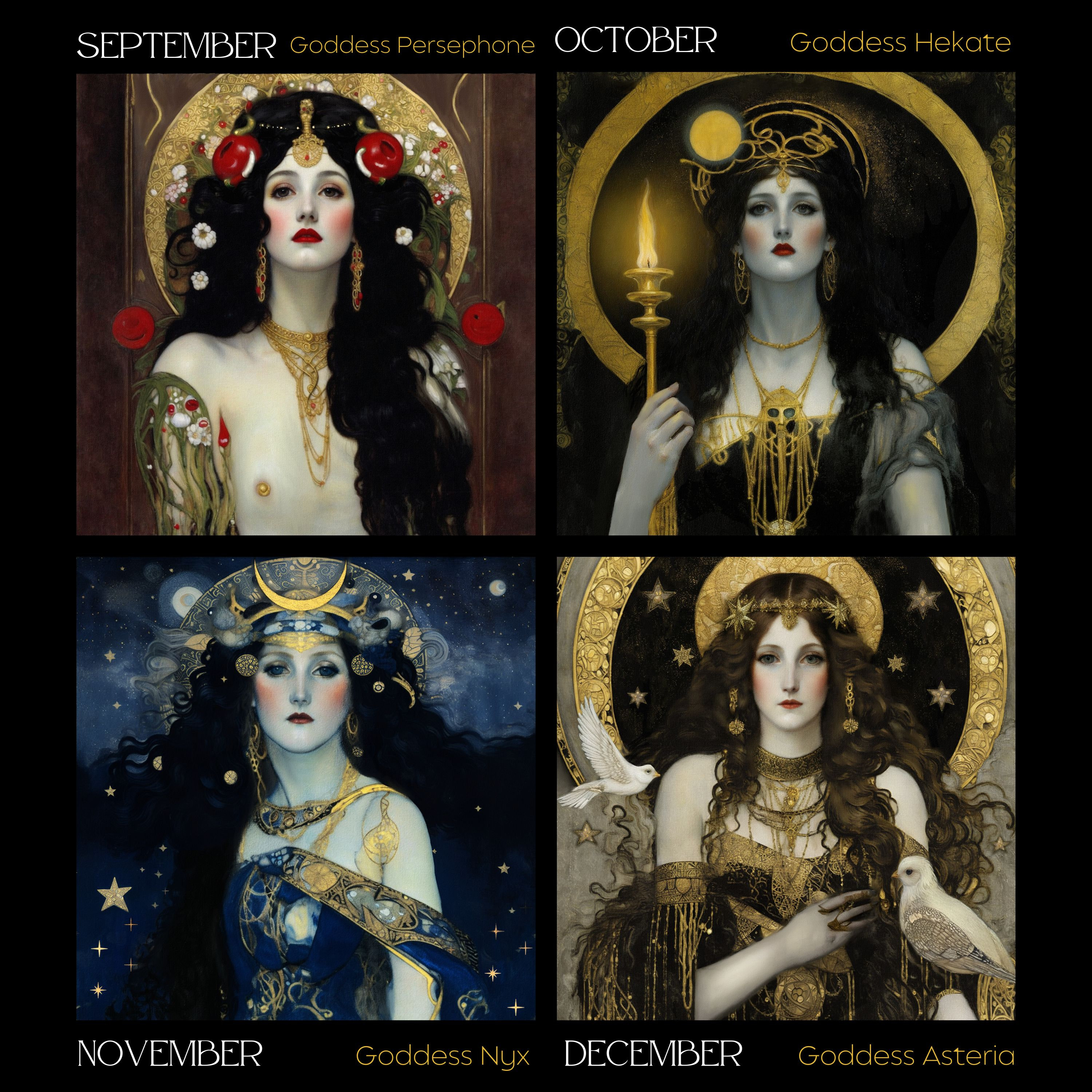 Dark Goddess 2024 Calendar