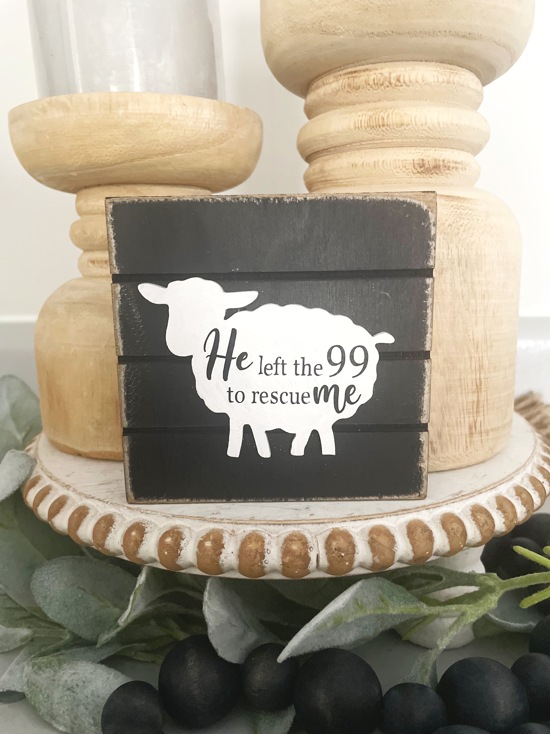 Wooden Easter Christian Sign