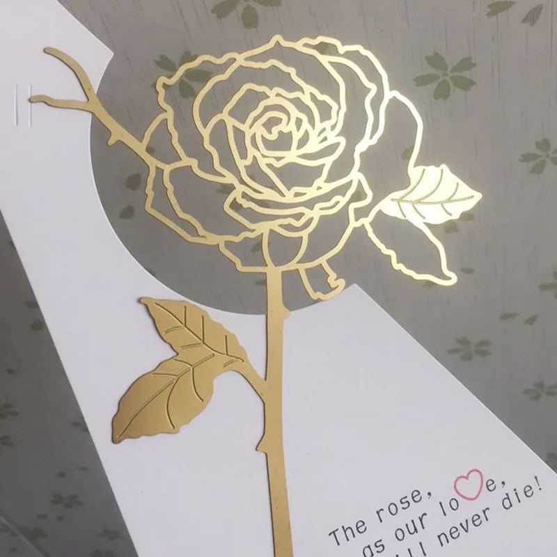 🌹Metal Rose Bookmark✨