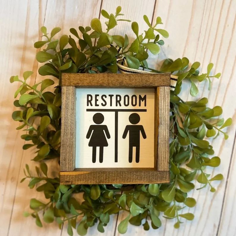 💡Interesting Bathroom Logo⭐