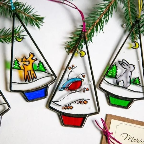  🎄STAINED WINTER HOLIDAY GIFT✨ 