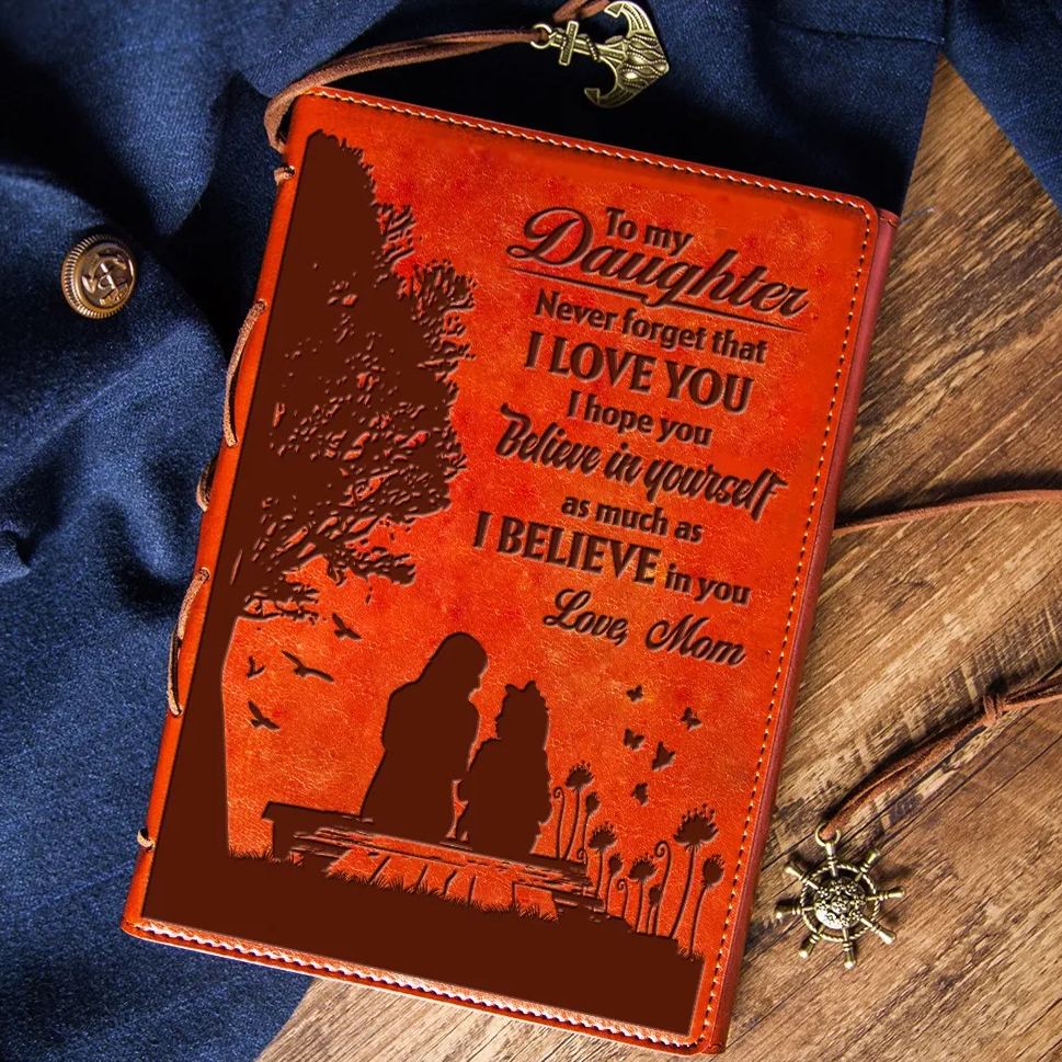 To Daughter Gifts - Leather Writing Journal Notebook
