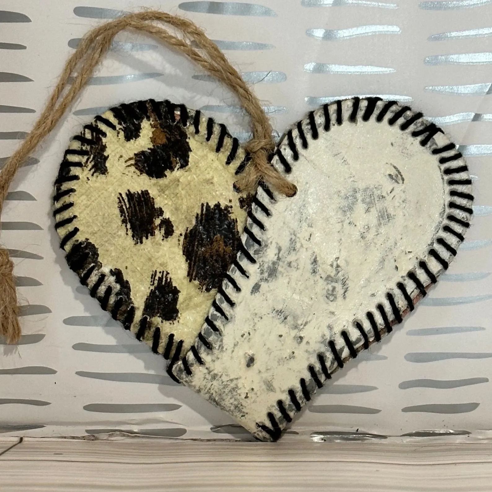 ❤️⚾Handmade Vintage Baseball Heart