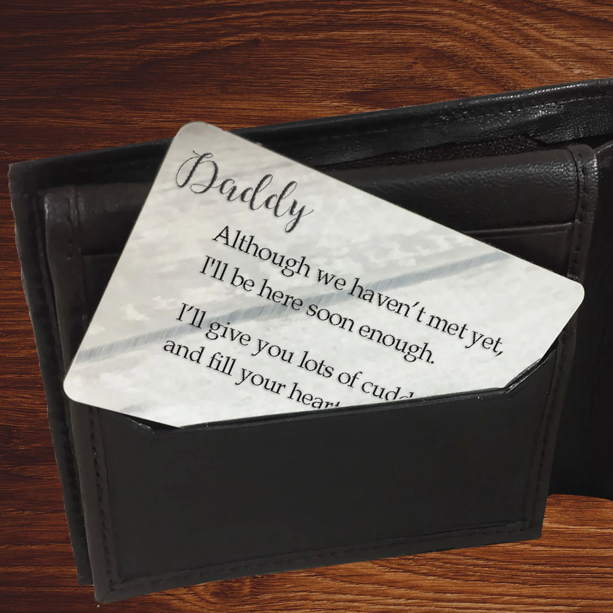 Gift for Dad to be-To My Daddy Love Bump
