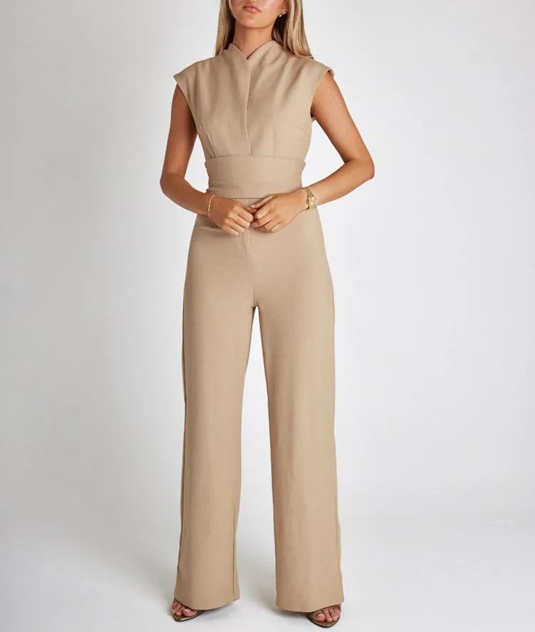 (🎁2024 New Year Hot Sale🎁)Women's Sleeveless Wide-Leg Jumpsuit-BUY 2 FREE SHIPPING