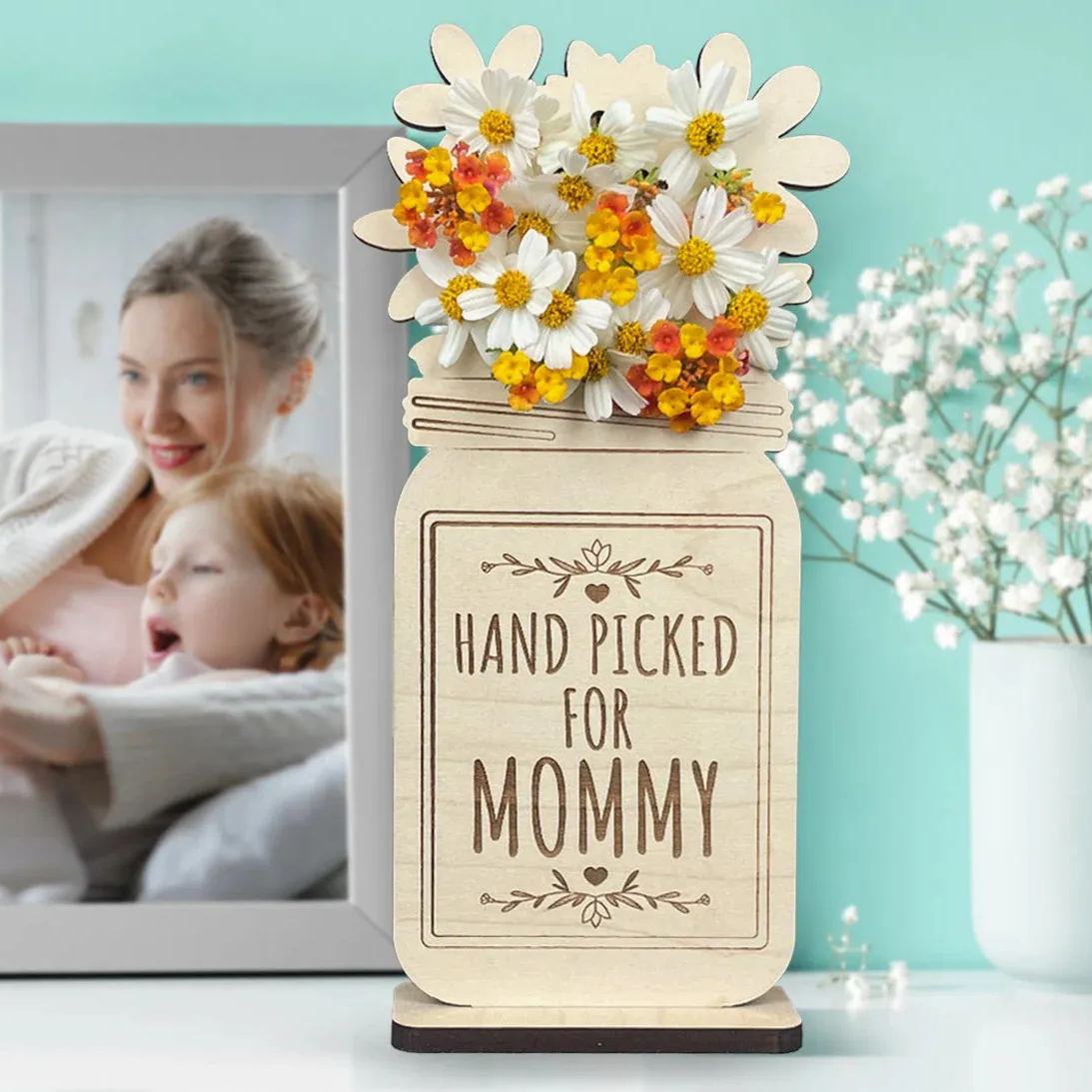 Picked For Mommy Flower Stand