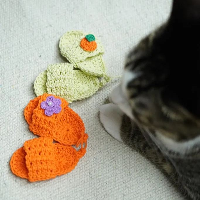 ✨Crochet Slippers For Cats