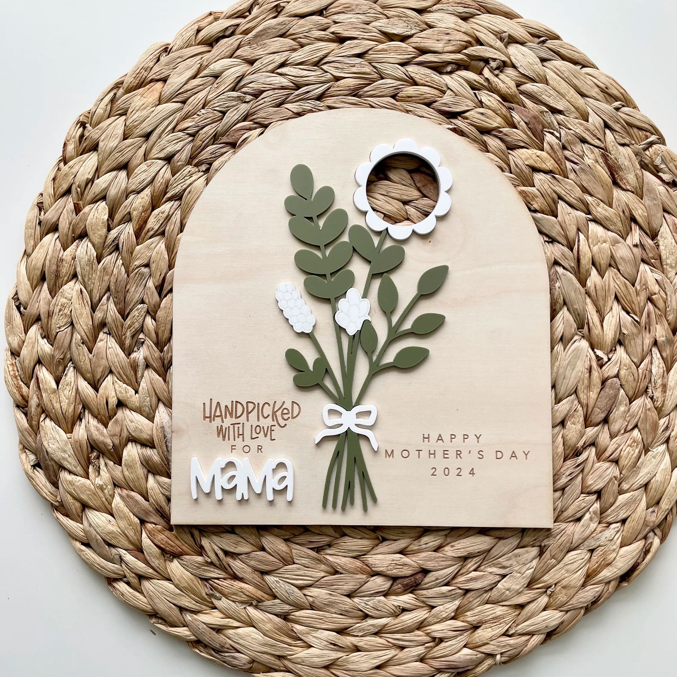 Mother's Day Flower Photo Sign