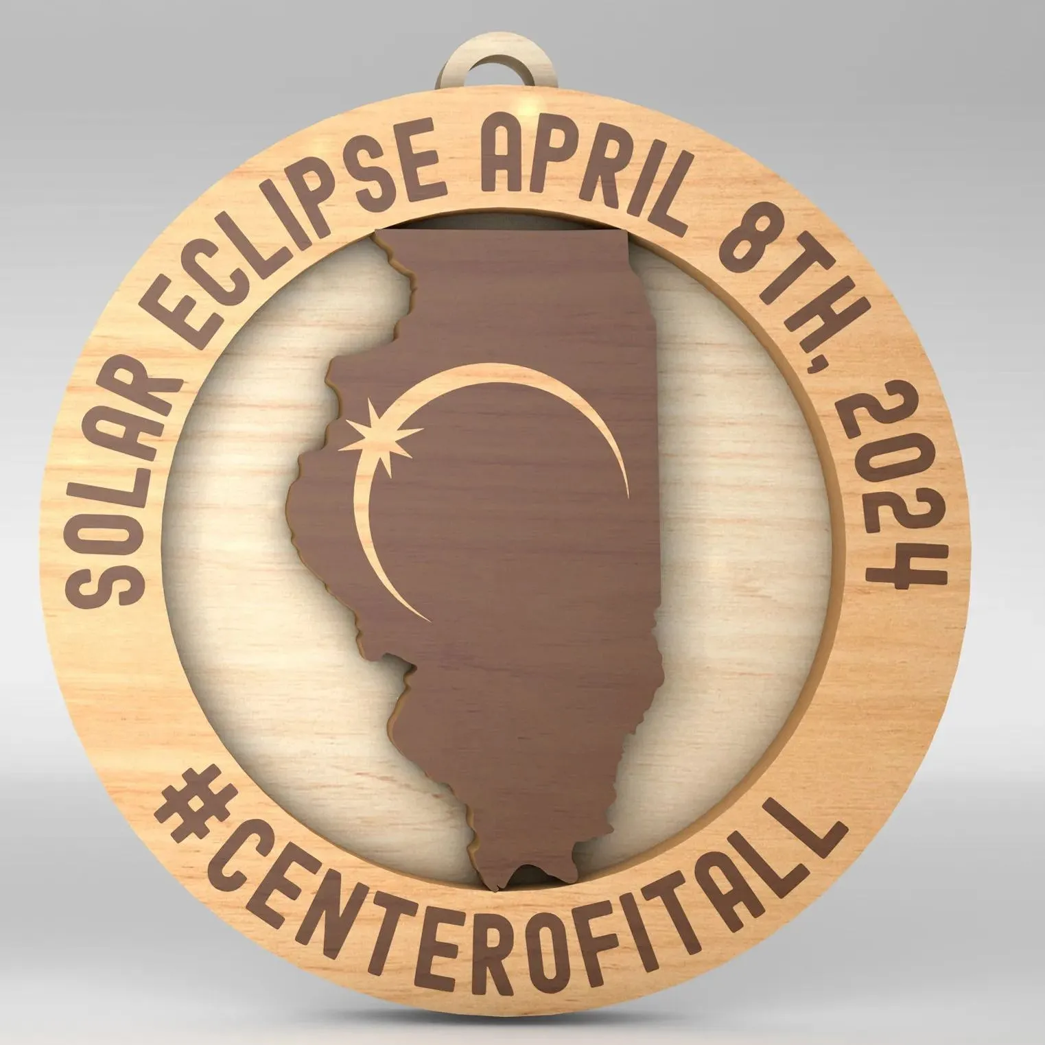 🌕2024 Solar Eclipse Commemorative Ornaments🌑