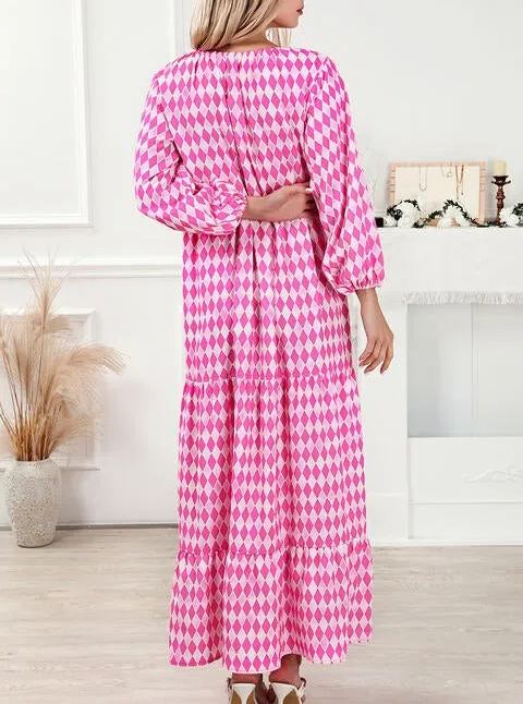 Women's Boho Puff Sleeve Maxi Dress (Buy 2 Free Shipping)