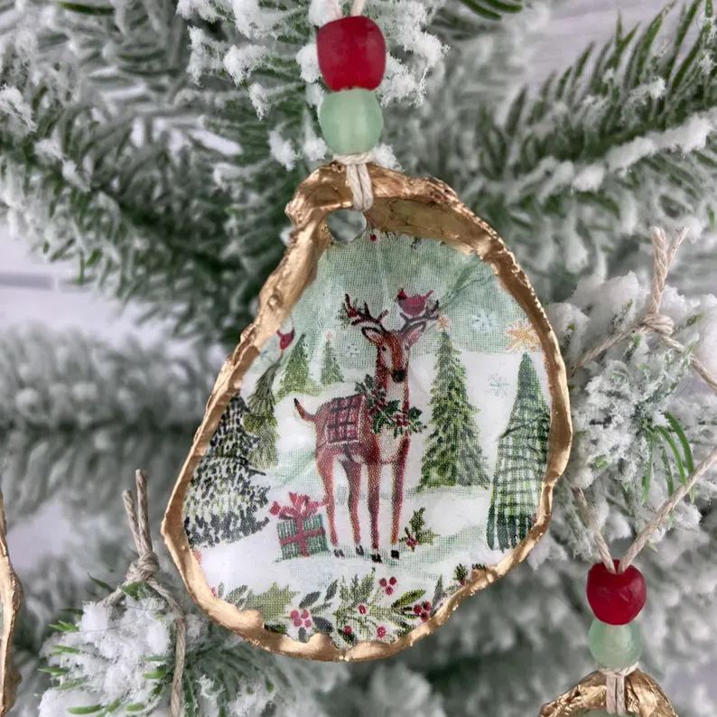 🎄Christmas Oyster Shell Ornament