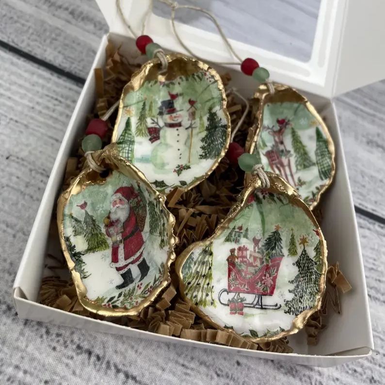 🎄Christmas Oyster Shell Ornament