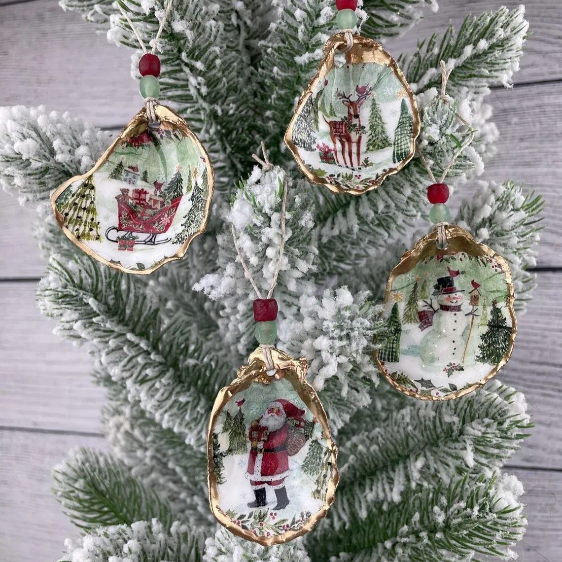 🎄Christmas Oyster Shell Ornament