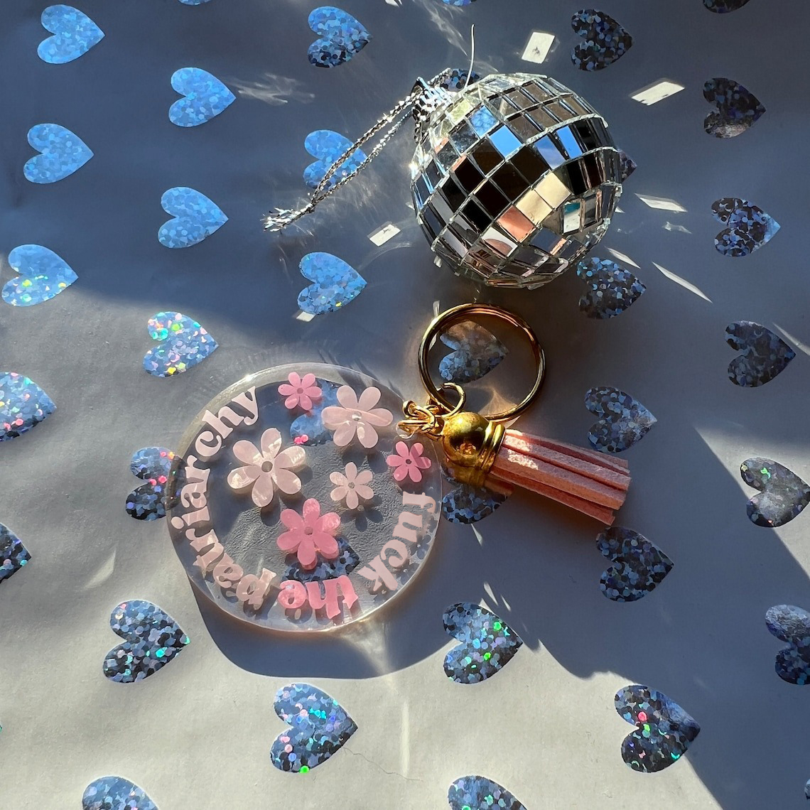 🤣F**k the Patriarchy Acrylic Keychain🎀