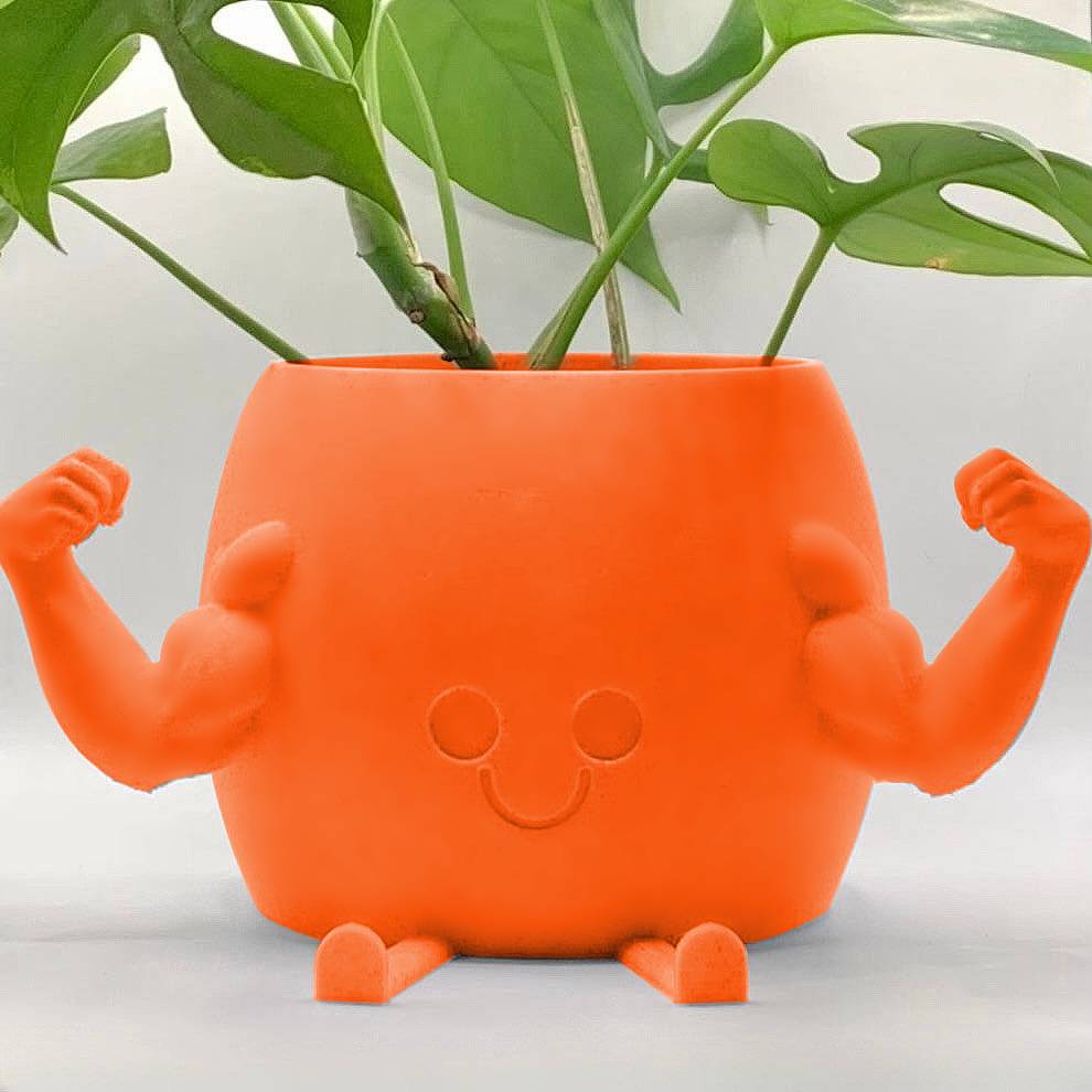 Happy Muscle Douchebag Planter