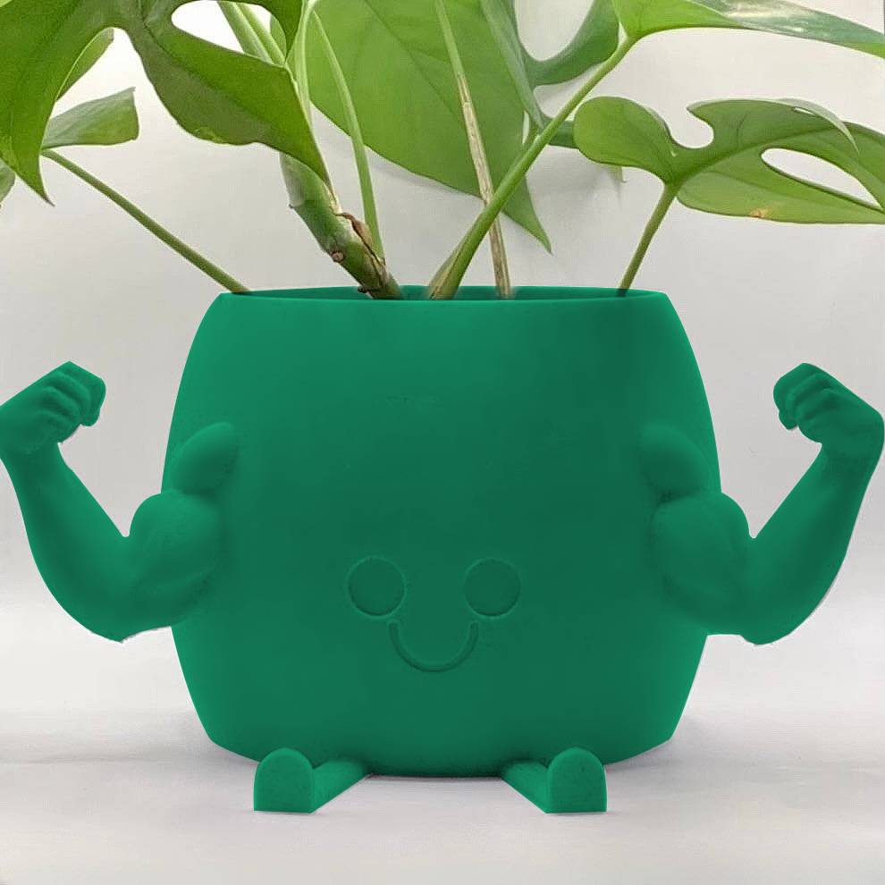 Happy Muscle Douchebag Planter