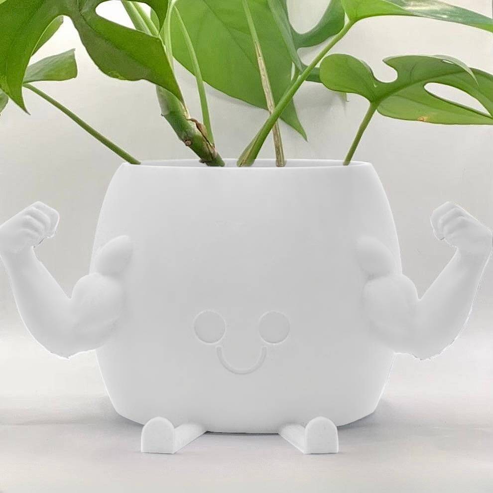 Happy Muscle Douchebag Planter