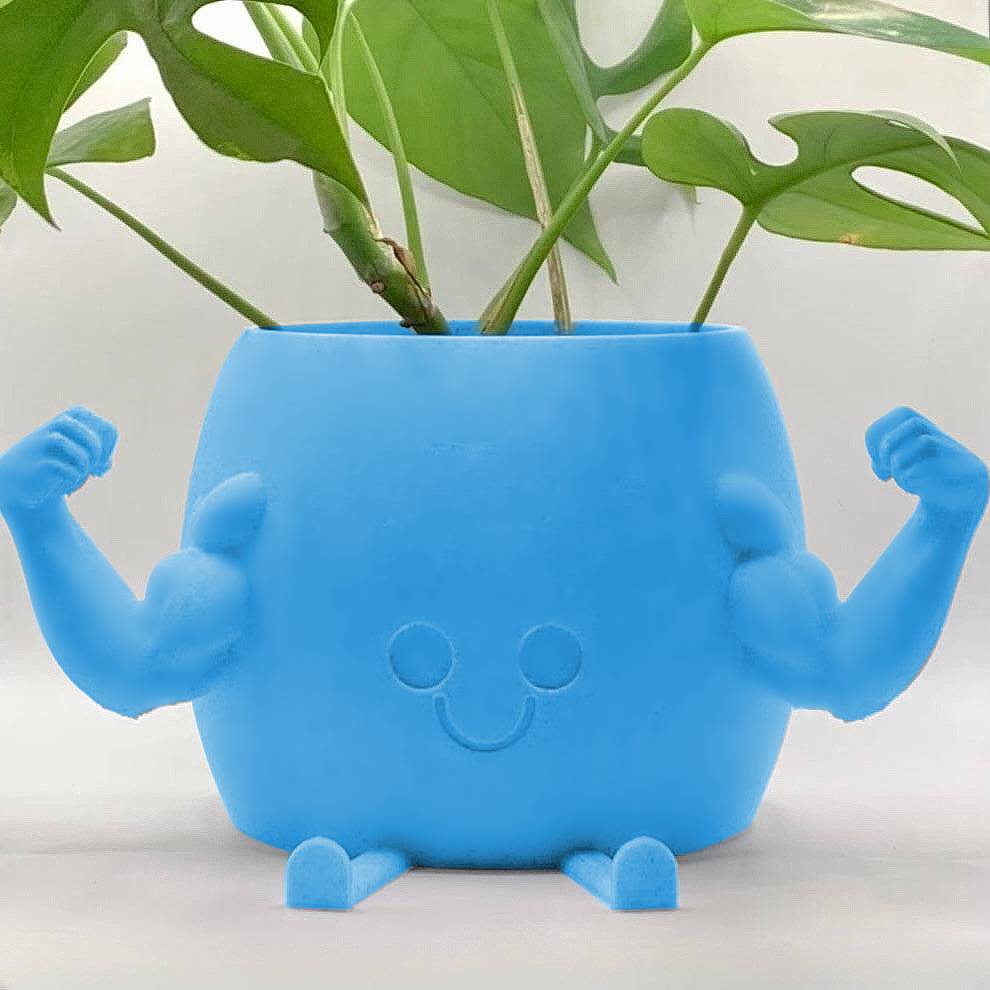 Happy Muscle Douchebag Planter