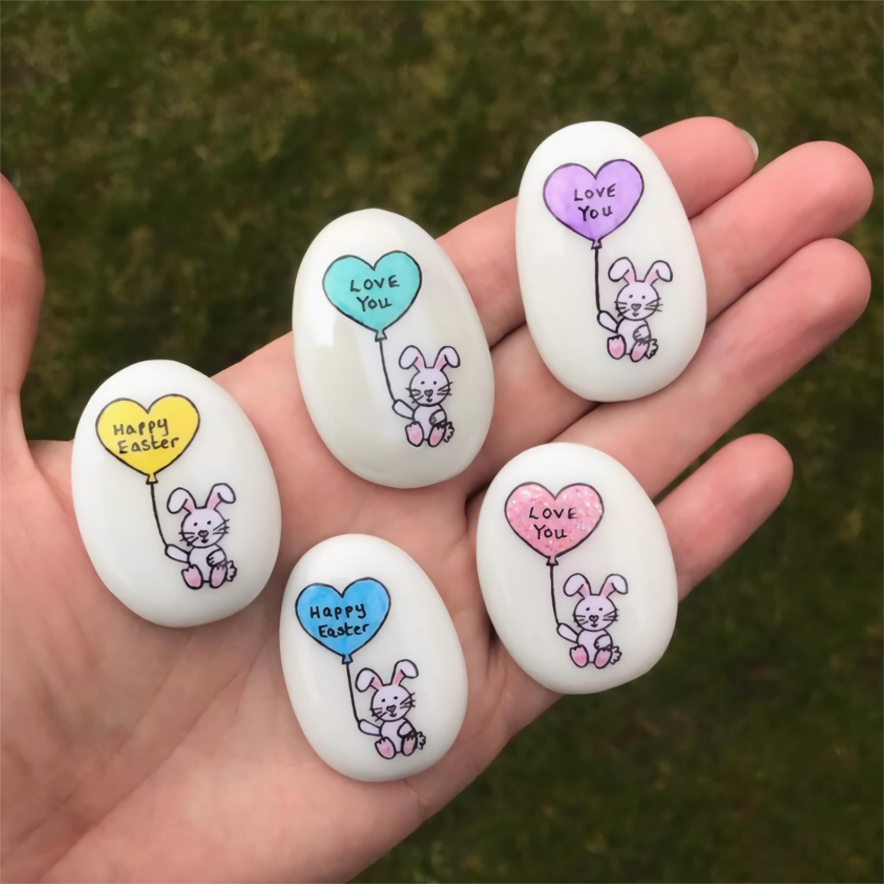 🐰Easter Bunny Pocket Stone Gift✨