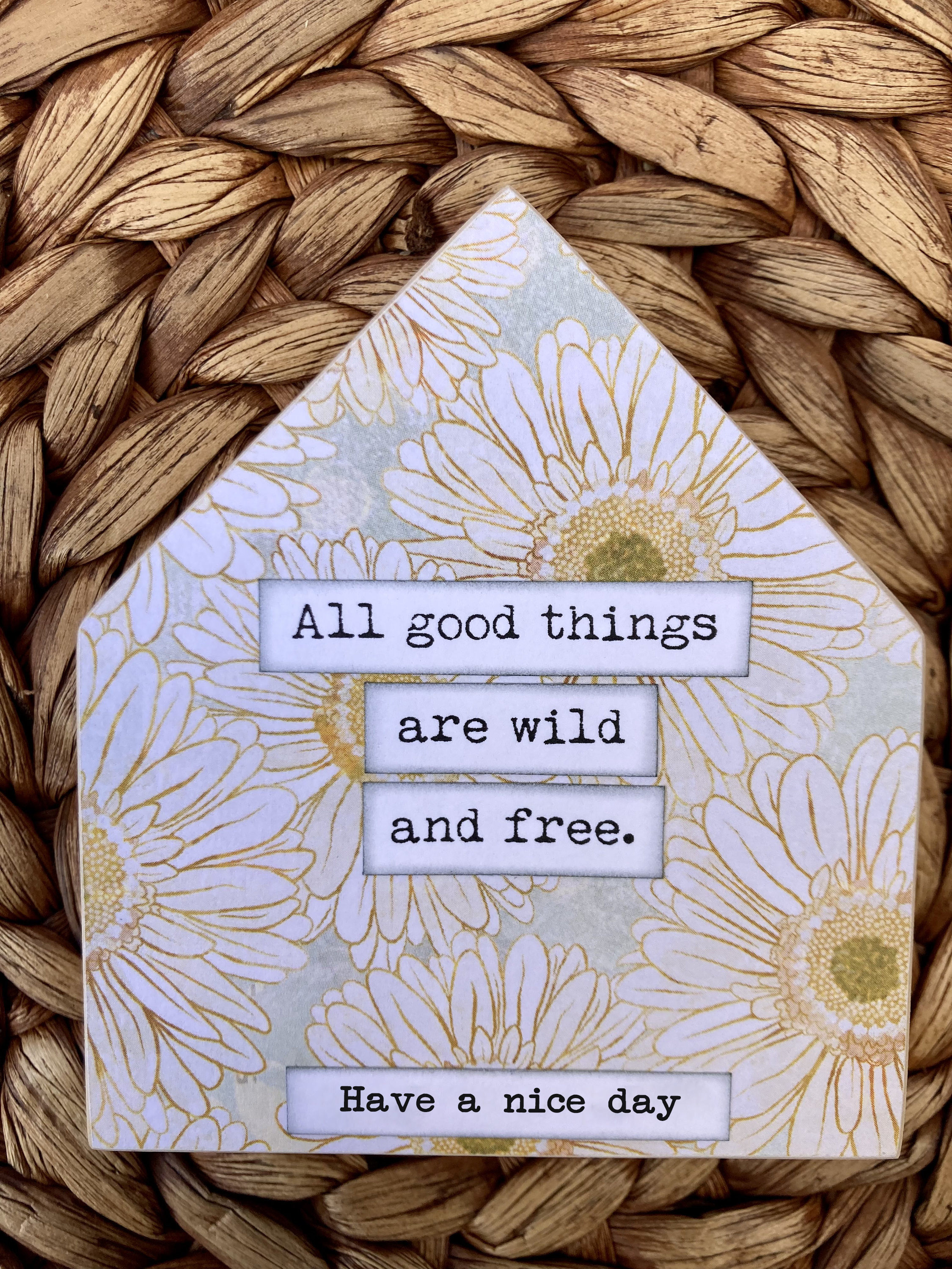 👼INSPIRATIONAL WOOD HOUSE SIGN🎨