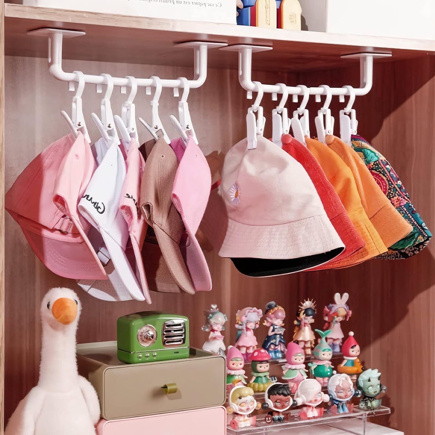 HAT RACK FOR WALL HAT ORGANIZER