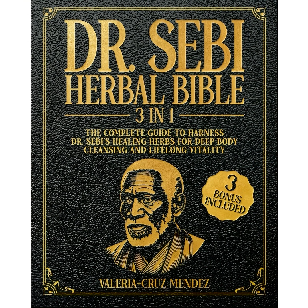 🌿Dr. Sebi's Herbal Bible [3-in-1] Body Cleanse & Healing Herbs Guide Book