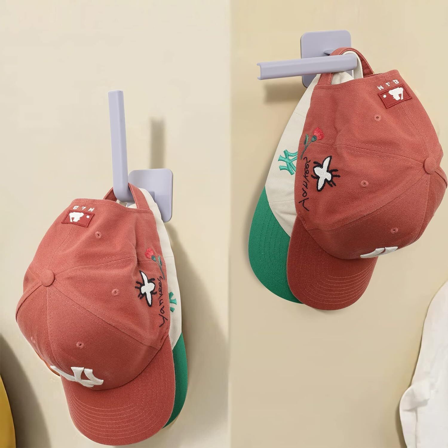 HAT RACK FOR WALL HAT ORGANIZER