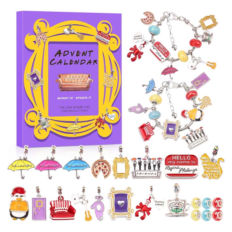 Advent Calendar 2024-24 Days of FRIENDS Charm Bracelet Kit
