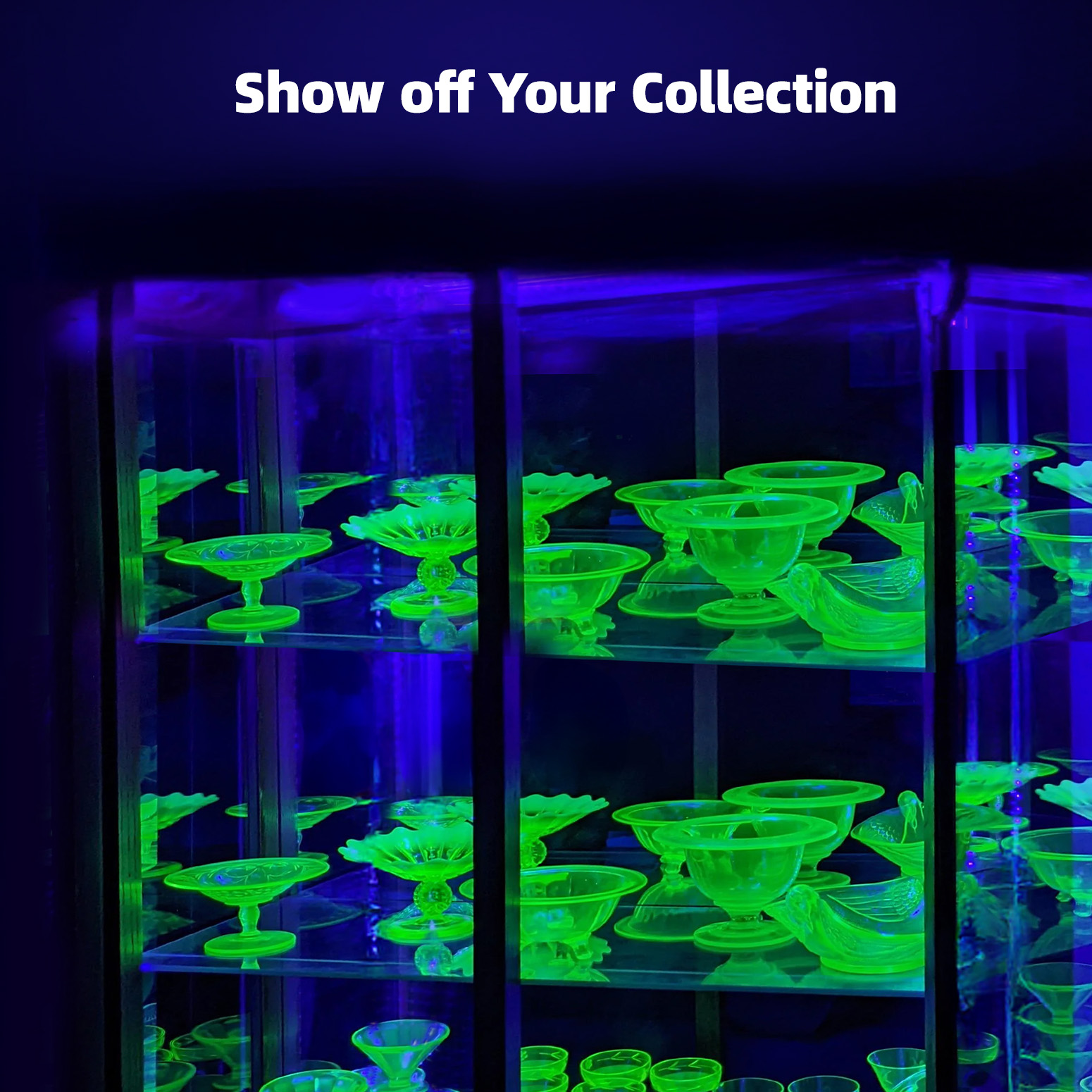 Bstrip Rechargeable Black Light, 2-Pack 11.8 Inch Battery Powered UV Blacklight Bar with 6000mAh Battery, 395-400nm Portable Magnetic Black Light for Glow Parties, Halloween, Body Paint, Pet Stain Detection