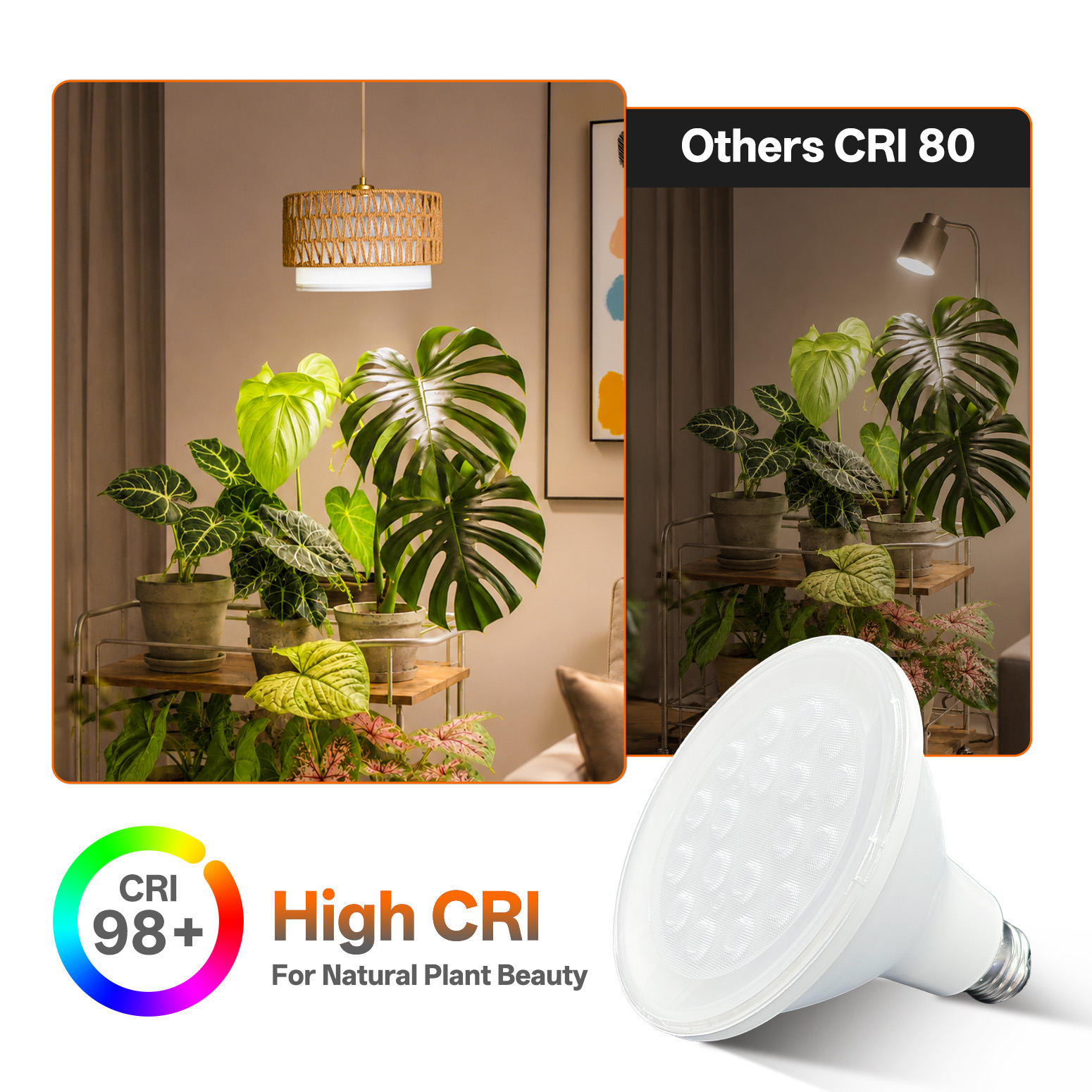 Bstrip H71 Boho Pendant Grow Light – Dimmable 18W Full Spectrum Lamp with Timer & Linen Shade for Indoor Plants