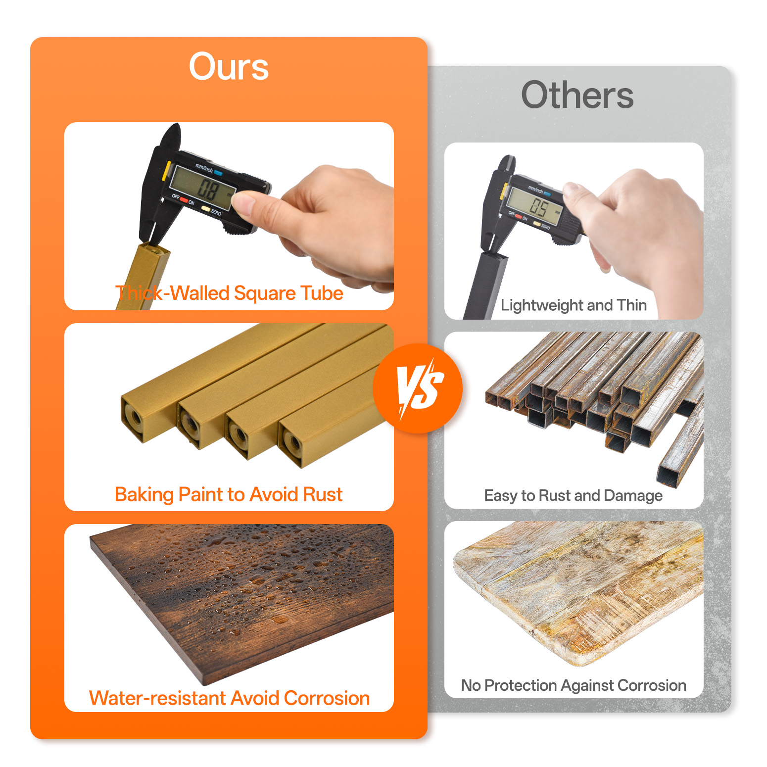 Bstrip 63 Inch 7-Tier Gold Plant Stand with Grow Light, S-Shaped Corner Shelf with Walnut Wood Panels and Hanging Hooks