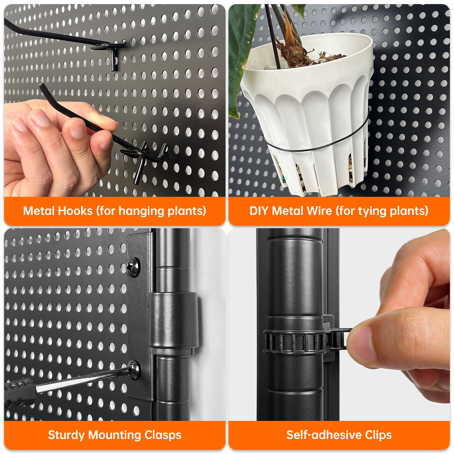 Bstrip 71" Indoor Greenhouse with Grow Light and 4 Pegboards, Vertical Gardening Cabinet with EVA Cover and Full Spectrum LED Lights