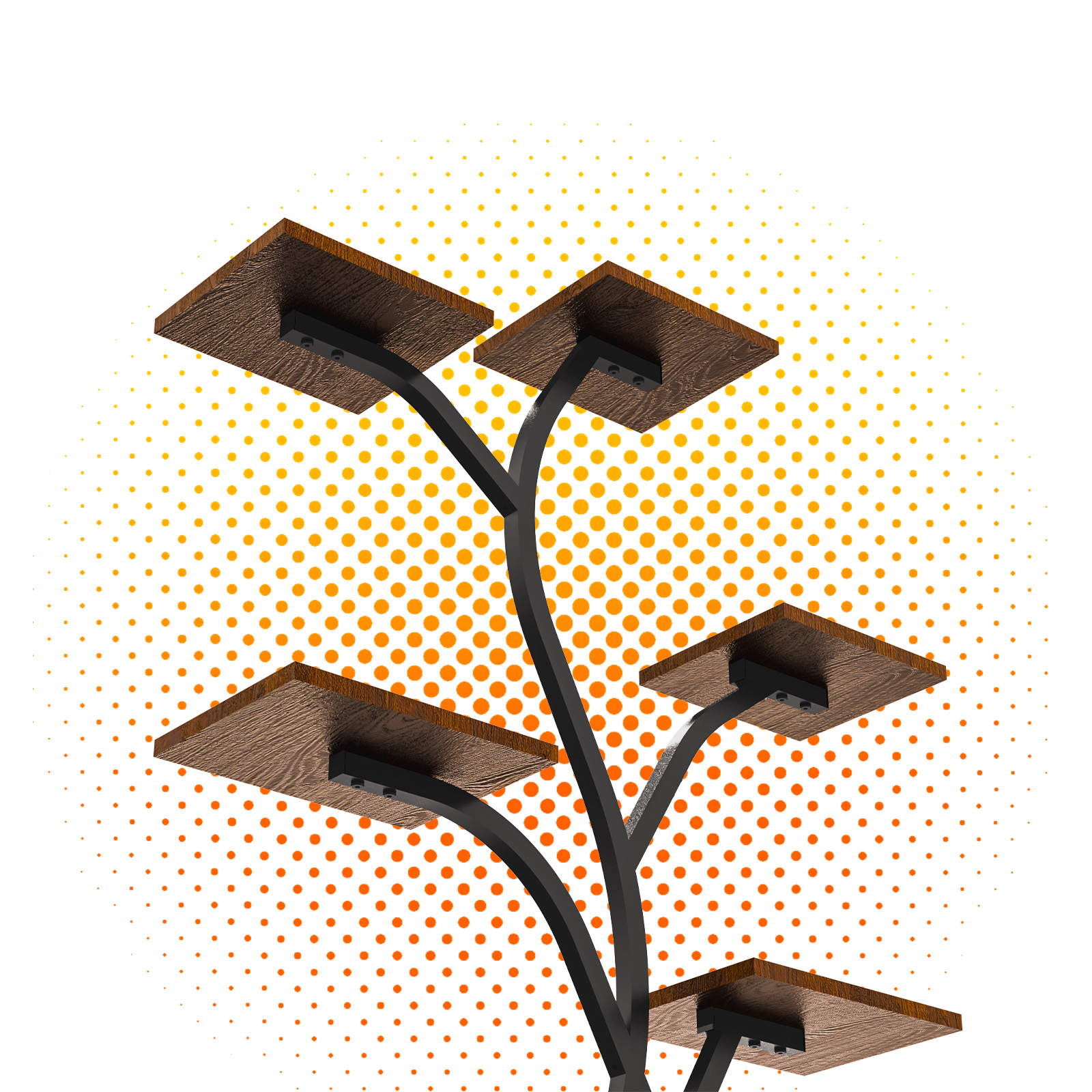 Plant Stand with Grow Light