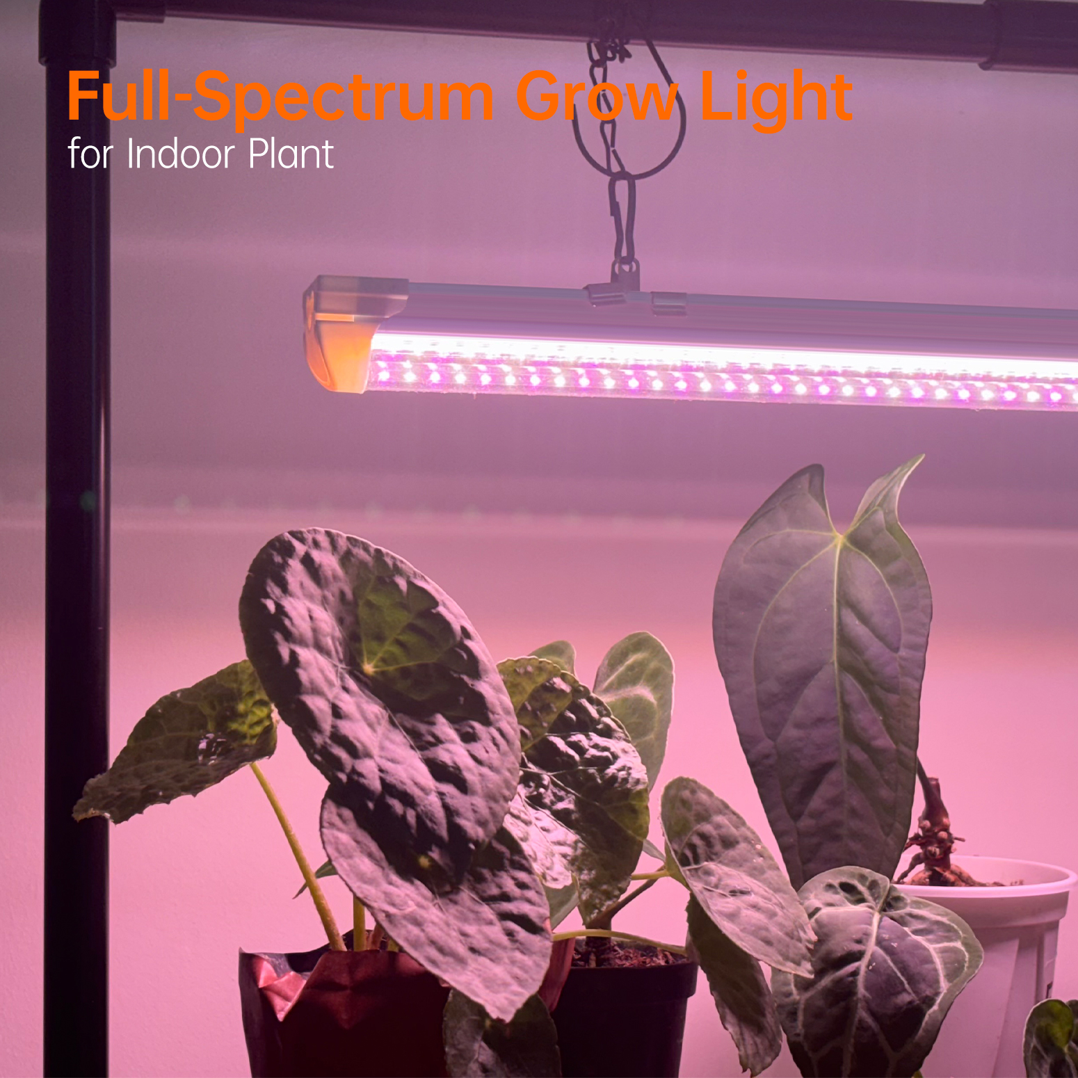 Bstrip PV1 Grow Light Stand, 18W Full Spectrum LED Plant Light with Adjustable Height Stand, 88 LEDs Tabletop Seed Starting Light System, Compact Indoor Grow Lamp Kit for Herbs, Flowers & Houseplants (27" x 13" x 19.1")