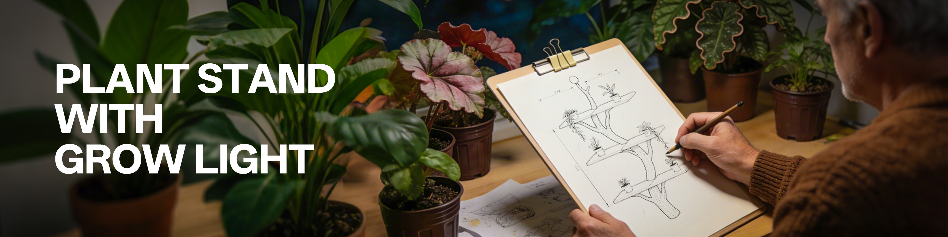 Plant Stand with Grow Light