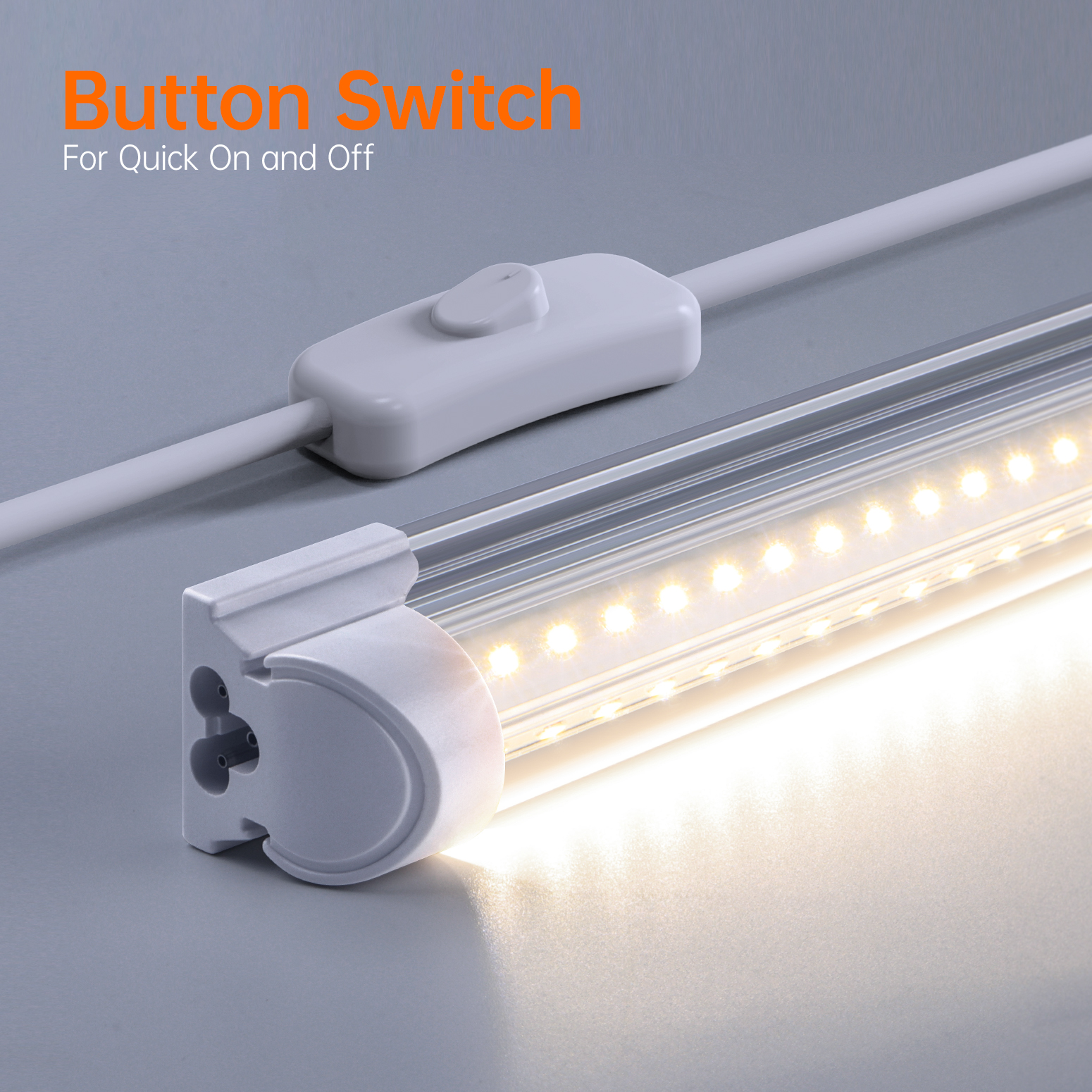 Bstrip 71" 6-Tier Metal Plant Shelf with 5x24W Grow Lights, Full Spectrum Adjustable Stand with Wheels for Indoor Plants