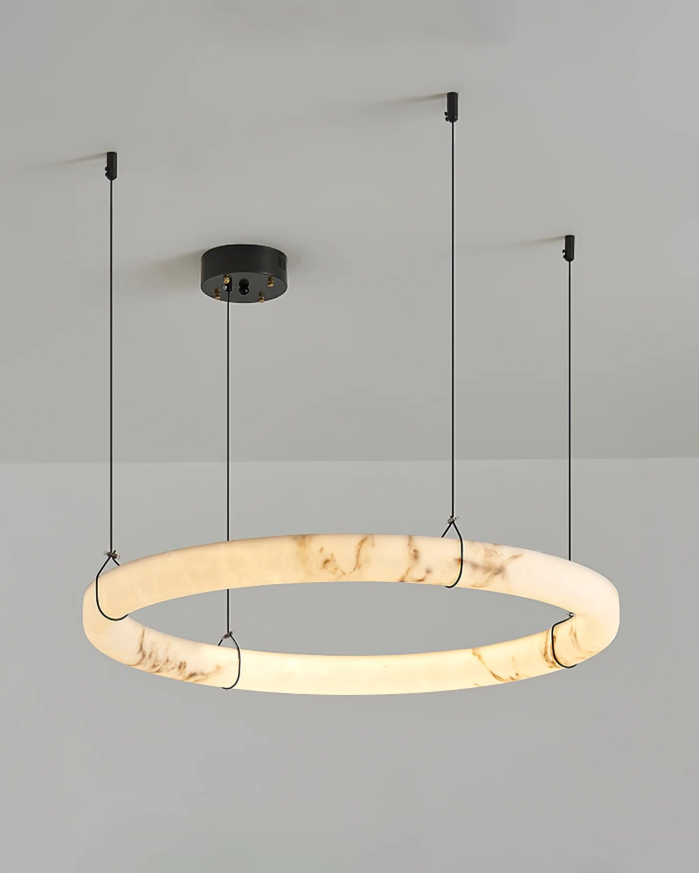 Alabaster Ring Pendant Lamp