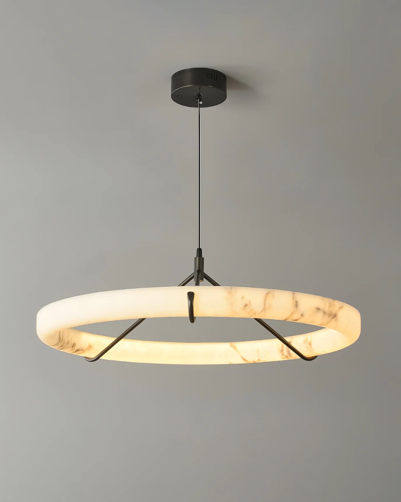 Alabaster Ring Pendant Lamp