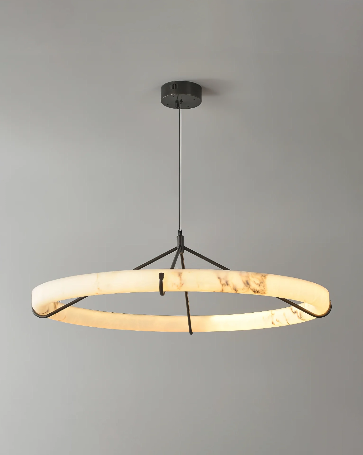 Alabaster Ring Pendant Lamp