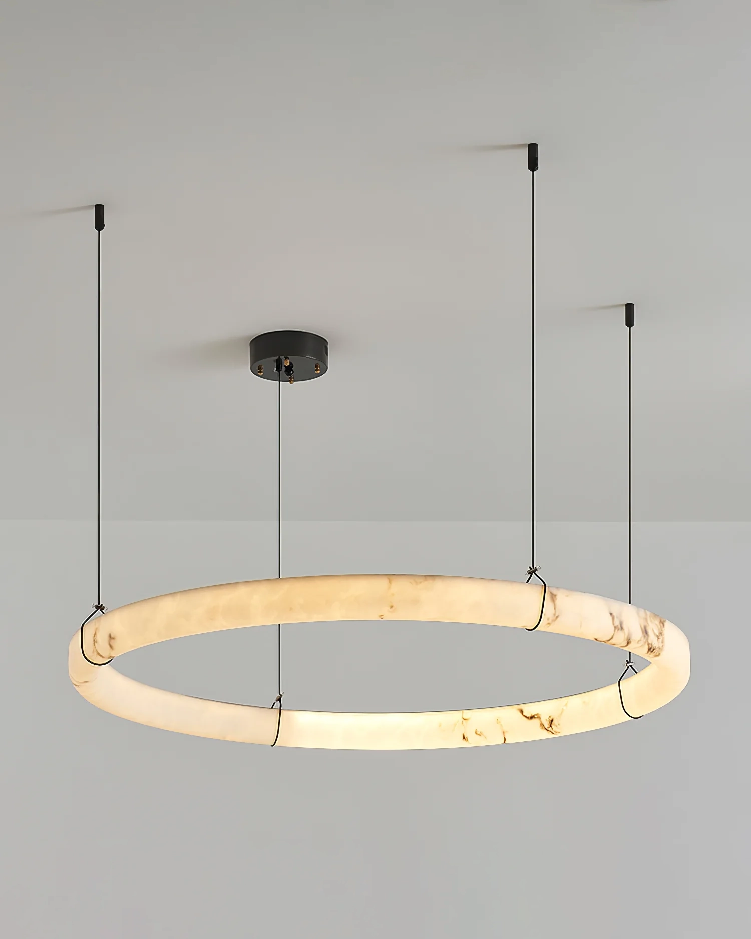 Alabaster Ring Pendant Lamp