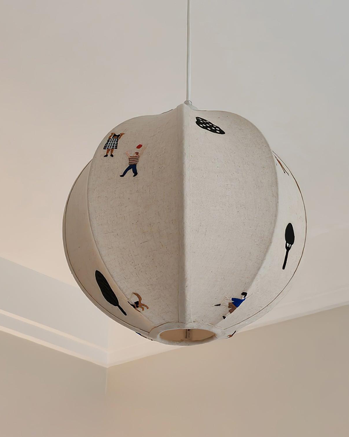 Park Embroidered Textile Pendant Lamp