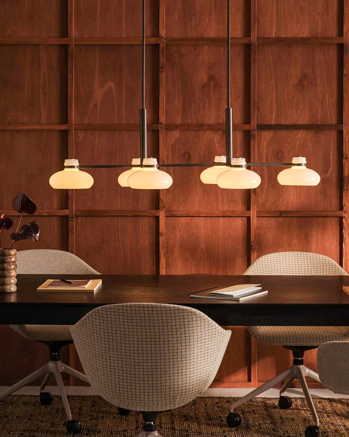 Alden Glass Linear Pendant Light