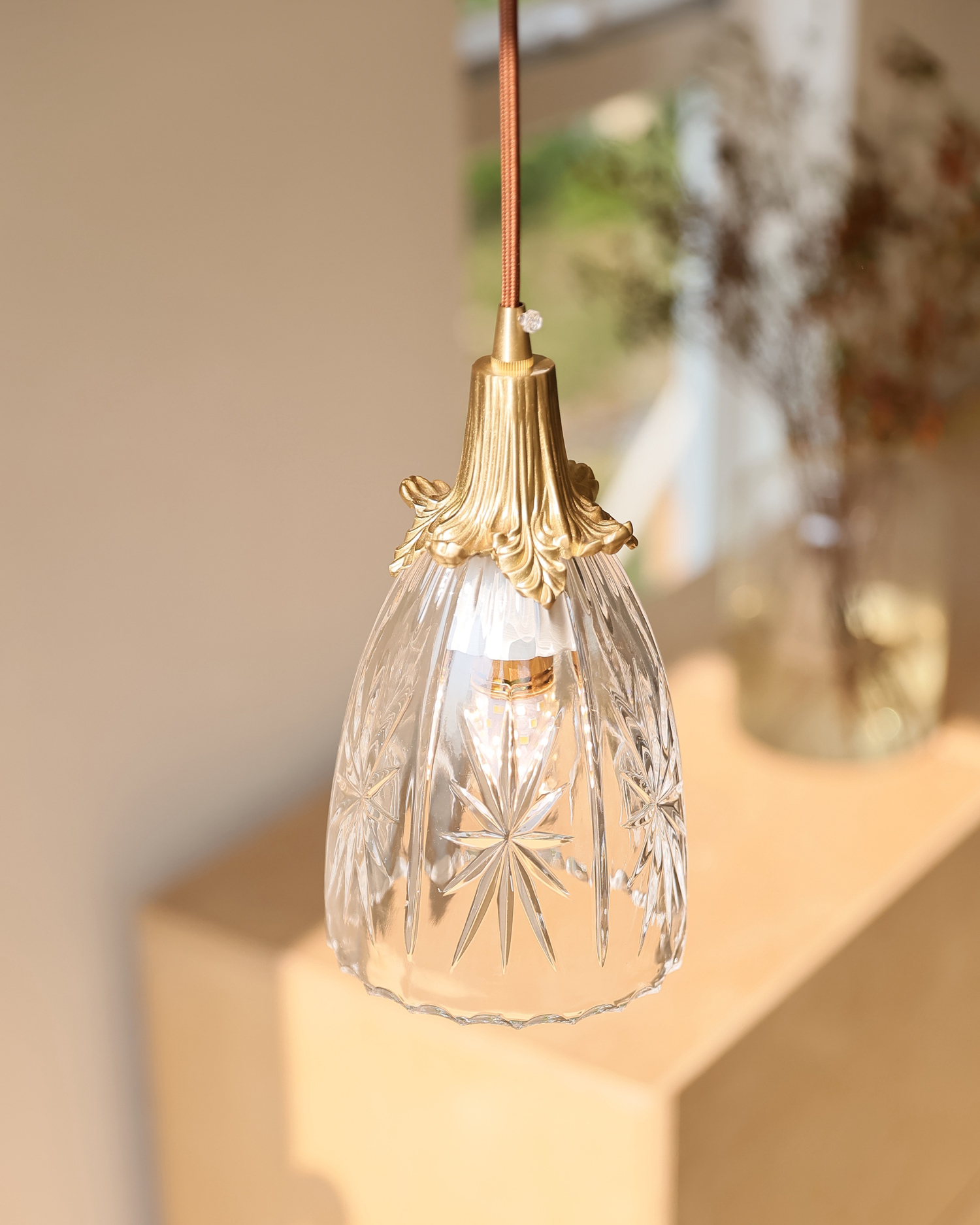 Estelle Cut Glass Pendant Light