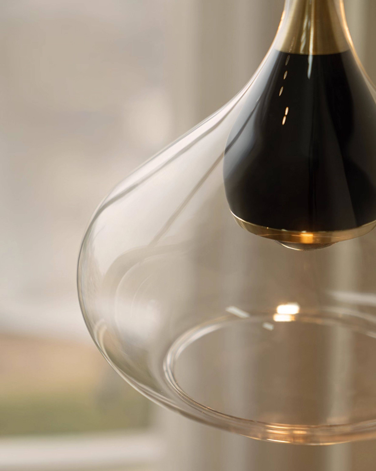 Lucent Drop Glass Pendant Light